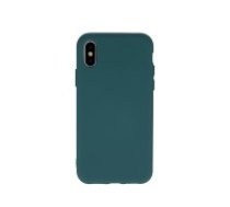 OEM Silicone Back Case (Microfiber Soft Touch) priekš Apple iPhone 11 Pro Max - Tumši Zaļš - matēts silikona aizmugures apvalks