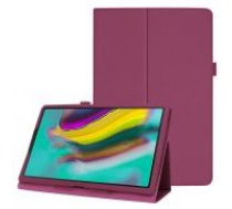 Litchi Texture Leather Stand Protective Case priekš Samsung Galaxy Tab A 10.1 (2019) T510 / T515 - Violets - sāniski atverams maciņš ar stendu