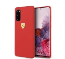 Ferrari Silicone series FESSIHCS62RE priekš Samsung Galaxy S20 G980 - Sarkans - silikona aizmugures apvalks / bampers-vāciņš