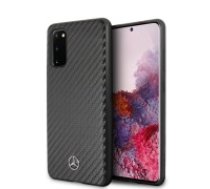 Mercedes Benz Dynamic Line series Back Case MEHCS62SRCFBK priekš Samsung Galaxy S20 G980 - Melns - karbona aizmugures apvalks / bampers-vāciņš