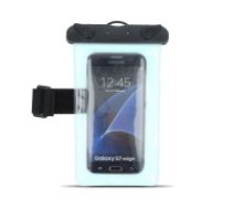 Waterproof 5.5" Case with Armband Vasaras Universāls Vakuuma Ūdens izturīgs maks / kabatiņa - Gaiši Zils - Sporta futlāris / rokas aproce fitnesam