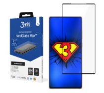 3MK HardGlass Max Edge Glue (FingerPrint Friendly) Tempered Glass protector priekš Samsung Galaxy Note 20 N980 - Melns - ekrāna aizsargstikls / bruņu stikls
