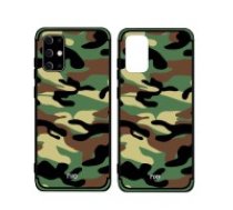 NXE Camouflage Pattern PC/TPU Hybrid Back Case priekš Samsung Galaxy S20 G980 - Tumši Zaļš - plastikāta / silikona aizmugures apvalks / bampers-vāciņš