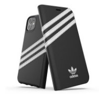 Adidas Originals Booklet Case priekš Apple iPhone 12 mini - Melns - mākslīgās ādas sāniski atverams maciņš