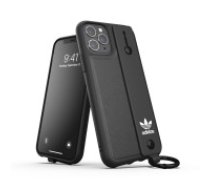 Adidas Originals Hand Strap series Back Case priekš Apple iPhone 12 Pro Max - Melns - mākslīgās ādas aizmugures apvalks / bampers-vāciņš