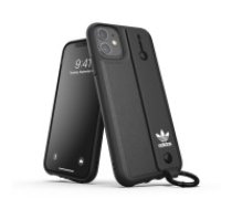 Adidas Originals Hand Strap series Back Case priekš Apple iPhone 12 mini - Melns - mākslīgās ādas aizmugures apvalks / bampers-vāciņš