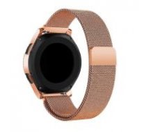 20mm Tech-Protect Magnetic Milanese Metal Watch Band - Rozā Zelts - siksniņa viedpulksteņiem no nerūsējoša tērauda ar magnētu
