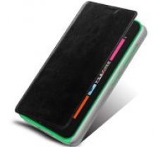 Mofi New Rui priekš Nokia Lumia 530 - Melns - sāniski atverams maciņš ar stendu (ādas maks, grāmatiņa, leather book wallet case cover stand)