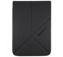 PocketBook Origami Case Book Shell priekš Basic 4 (606) / Lux 2 (616) / Touch Lux 4 / 5 (627, 628) / Touch HD3 (632) / Color (633) - Melns - mākslīgās ādas grāmatveida maks /     maciņš