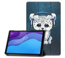 Tech-Protect Smart Case priekš Lenovo Tab M10 Plus FHD X606 - Zils / Kaķis - sāniski atverams maciņš ar magnētu un stendu