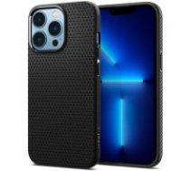 Spigen Liquid Air series Back Case priekš Apple iPhone 13 Pro Max - Melns - silikona aizmugures apvalks / bampers-vāciņš
