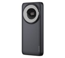 Usams PB62 10000mAh Power Bank 20W PD/QC 3.0 Magnetic Wireless Fast Charge USB / Type-C Ligzda 10KCD17101 (US-CD171) - Melns - Universāla ārējas uzlādes batereja lādētājs-akumulators (Power Bank)