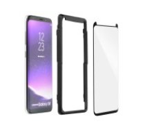 BlueStar 5D Full Glue (Case Friendly with frame) Tempered Glass priekš Samsung Galaxy S20 G980 - Melns - Ekrāna Aizsargstikls / Bruņota Stikla Aizsargplēve (Full screen size curved)