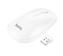 Hoco (GM15) Business Dual Channel Wireless / Bluetooth (3.0/5.0) Optical Mouse 2.4G / 1600 DPI - Balta - Bezvadu datorpele