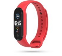 Tech-Protect Iconband priekš Xiaomi Mi Smart Band 7 - Sarkans - silikona siksniņa viedpulksteņiem