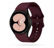 Tech-Protect Iconband Silicone Strap priekš Samsung Galaxy Watch 4 / 5 / 5 Pro / 6 / Classic (40 / 42 / 43 / 44 / 45 / 46 / 47 mm) - Bordo - silikona siksniņas (jostas)     priekš pulksteņiem