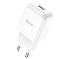 Hoco N2 USB 2.1A / 10.5W Travel Charger - Balts - USB tīkla lādētājs