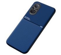 TPU Inner Edge PU Leather Shockproof Phone Cover Built-in Metal Sheet priekš Huawei Nova 9 SE - Tumši Zils - mākslīgās ādas aizmugures apvalks ar iebūvētu metālisku     plāksni