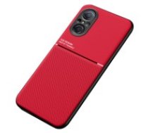 TPU Inner Edge PU Leather Shockproof Phone Cover Built-in Metal Sheet priekš Huawei Nova 9 SE - Sarkans - mākslīgās ādas aizmugures apvalks ar iebūvētu metālisku plāksni