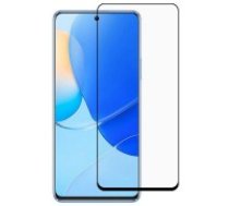Full Size Silk Print Tempered Glass screen protector guard priekš Huawei Nova 9 SE - Melns - Ekrāna Aizsargstikls / Bruņota Stikla Aizsargplēve (Full screen size curved)