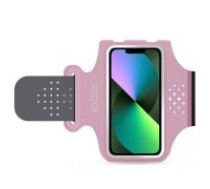 Tech-Protect M1 Universal Sport Armband priekš viedtālruņiem ar 6.0 inch ekrānu - Rozā - Universāls maks ietvars - Sporta futlāris rokas aproce fitnesam saite