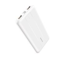 Borofone BJ13 Sage 10000mAh Fast Charge PowerBank 2xUSB 22.5W / USB Type-C 5V/3A PD/QC 3.0 Ligzda - Balts - Universāla ārējas uzlādes batereja lādētājs-akumulators