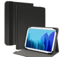 Wonder Leather Universal Book Case priekš 11 inch Tablet PC - Melns - Universāls sāniski atverams maks planšetdatoriem ar stendu