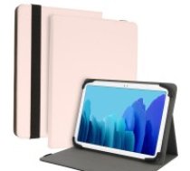 Wonder Soft Universal Book Case priekš 10 inch Tablet PC - Gaiši Rozā - Universāls sāniski atverams maks planšetdatoriem ar stendu