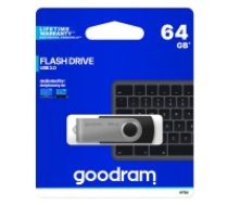 Goodram UTS2 Flash Drive 64GB USB 2.0 Flash Atmiņa - Melna