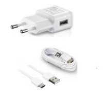 Samsung EP-TA200EBE USB Travel Charger 15W USB Tīkla lādētājs ar USB uz Type-C vadu 1.5M (bez iepakojuma) - Balts - Oriģināls - USB tīkla lādētājs ar USB-C vadu