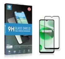 Mocolo TG+ Full Glue Tempered Glass screen protector priekš Relme C35 - Melns - Ekrāna Aizsargstikls / Bruņota Stikla Aizsargplēve