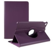 360 Rotary Litchi Skin Leather Cover w/ Stand priekš Lenovo Tab M10 Plus 3rd Gen TB-125 / TB-128 - Violets - sāniski atverams maciņš ar stendu