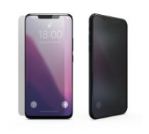 Privacy Full Glue Tempered Glass screen protector priekš Xiaomi Poco X3 NFC / X3 Pro - Melns - Ekrāna Aizsargstikls / Bruņota Stikla Aizsargplēve