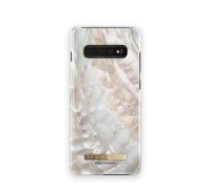 iDeal of Sweden Fashion Back Case priekš Samsung Galaxy S10 Plus G975 - Laguna Pearl - plastikāta aizmugures apvalks ar iebūvētu metālisku plāksni /     bampers-vāciņš