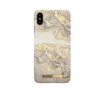 iDeal of Sweden Fashion SS19 Back Case priekš Apple iPhone X / XS - Sparkle Greige Marble - plastikāta aizmugures apvalks ar iebūvētu metālisku plāksni /     bampers-vāciņš