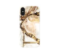 iDeal of Sweden Fashion Back Case priekš Apple iPhone X / XS - Golden Swirl - plastikāta aizmugures apvalks ar iebūvētu metālisku plāksni / bampers-vāciņš