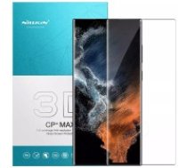 Nillkin 3D CP/Max Full Glue (ar Fingerprint izgriezumu) Tempered Glass screen protector priekš Samsung Galaxy S23 Ultra 5G S918 - Melns - Ekrāna Aizsargstikls / Bruņota Stikla     Aizsargplēve