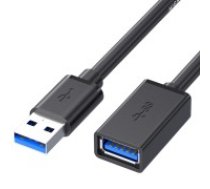 5M Pagarinātāja kabelis USB to USB 3.0 extension cable - Melns - lādēšanas un datu kabeļa / vada pagarinātājs