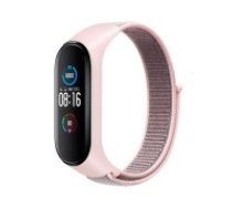 Nylon Strap Replacement priekš Xiaomi Mi Smart Band 5 / 6 / 7 - Rozā - neilona siksniņa viedpulksteņiem