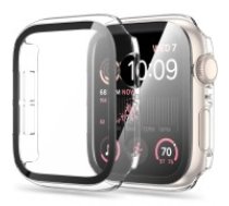 Tech-Protect Defense 360 Case with Tempered Glass priekš Apple Watch Series 4 / 5 / 6 / SE (44mm) - Caurspīdīgs - plastikāta apvalks viedpulksteņiem ar aizsargstiklu