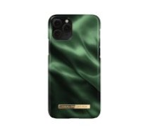 iDeal of Sweden Fashion AW19 Back Case priekš Apple iPhone 11 Pro - Emerald Satin - plastikāta aizmugures apvalks ar iebūvētu metālisku plāksni / bampers-vāciņš