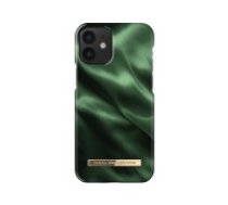 iDeal of Sweden Fashion AW19 Back Case priekš Apple iPhone 12 mini - Emerald Satin - plastikāta aizmugures apvalks ar iebūvētu metālisku plāksni /     bampers-vāciņš