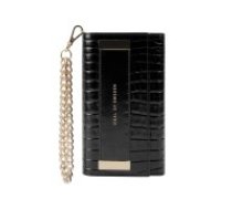 iDeal of Sweden Studio AW20 Clutch priekš Samsung Galaxy S20 G980 - Neo Noir Croco - mākslīgās ādas grāmatveida maks rokassomas veidā ar siksniņu
