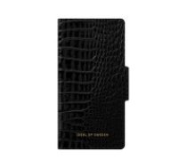 iDeal of Sweden Atelier AW20 Wallet Case priekš Samsung Galaxy S20 G980 - Neo Noir Croco - mākslīgās ādas sāniski atverams maciņš ar bamperu uz magnēta