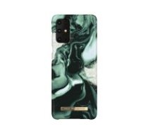 iDeal of Sweden Fashion AW21 Back Case priekš Samsung Galaxy S20 Plus 5G G986 - Golden Olive Marble - plastikāta aizmugures apvalks ar iebūvētu metālisku plāksni /     bampers-vāciņš