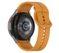 Silicone Watch Band Replacement priekš Samsung Galaxy Watch 4 / 5 / 5 Pro / 6 / Classic (40 / 42 / 43 / 44 / 45 / 46 / 47 mm) - Dzeltens - silikona siksniņas (jostas)     priekš pulksteņiem