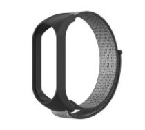 Nylon Strap Replacement priekš Xiaomi Mi Smart Band 5 / 6 / 7 - Pelēks - neilona siksniņa viedpulksteņiem