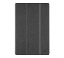 Tactical Tri-fold Stand PU Book Case priekš Lenovo Tab M11 TB-330 - Melns - sāniski atverams maciņš ar stendu