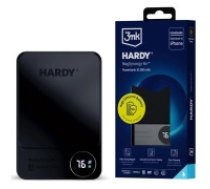 3MK Hardy MagSynergy Ni+ 10000mAh Power Bank USB-Type-C 5V/3A PD 15W / Lightning Ligzda - Melns - Universāla ārējas uzlādes batereja lādētājs-akumulators
