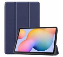 Tri-fold Stand PU Smart Auto Wake/Sleep Leather Case priekš Lenovo Tab M11 TB-330 - Tumši Zils - sāniski atverams maciņš ar stendu